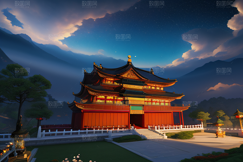 星空璀璨超高清CG渲染