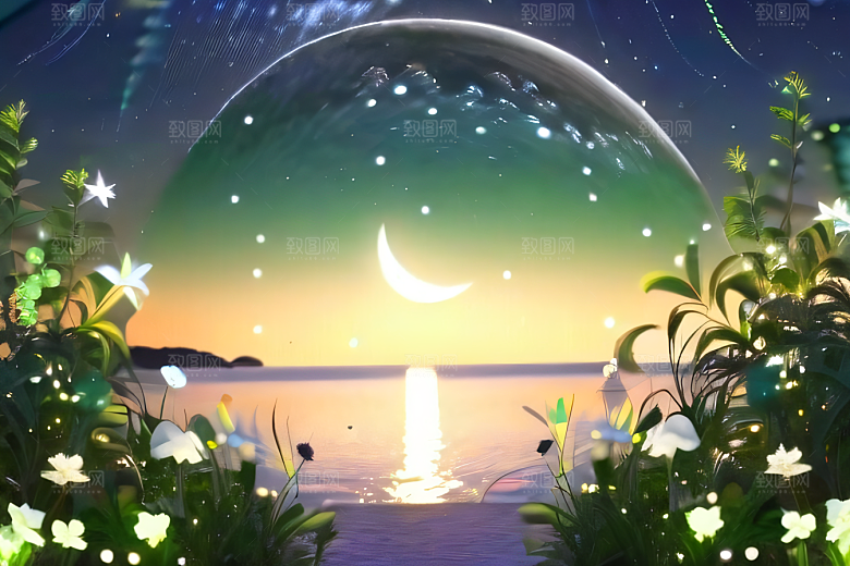 水泡中的梦幻世界