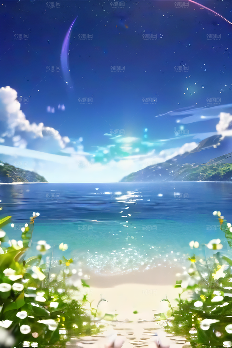 星空下的繁星闪烁