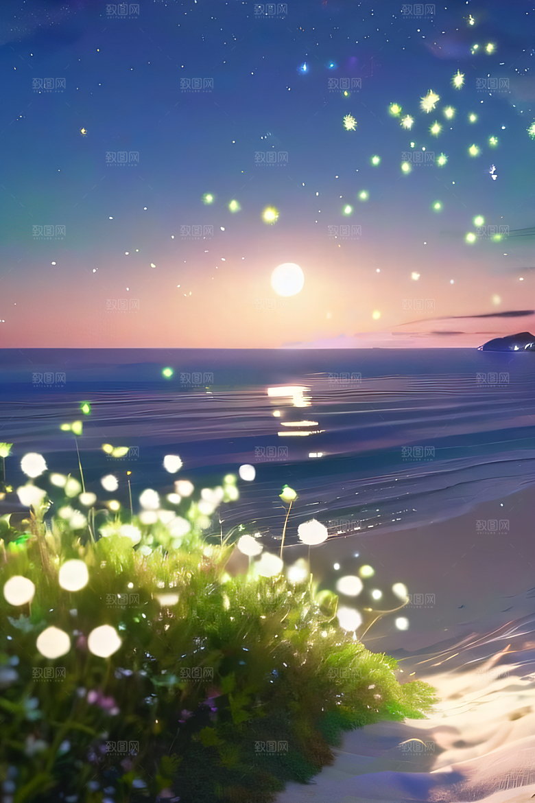 星空下的繁星闪烁