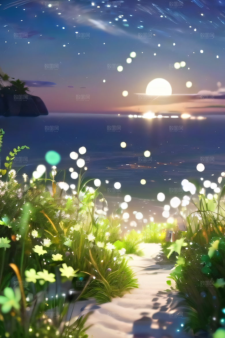星空下的繁星闪烁