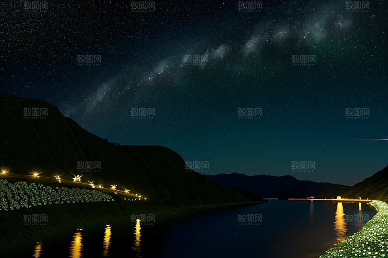 浪漫花朵8K高清海边美景