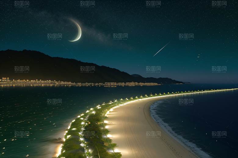 浪漫花朵8K高清海边美景