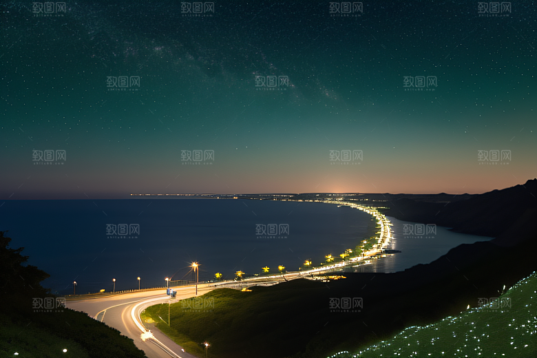 浪漫花朵8K高清海边美景