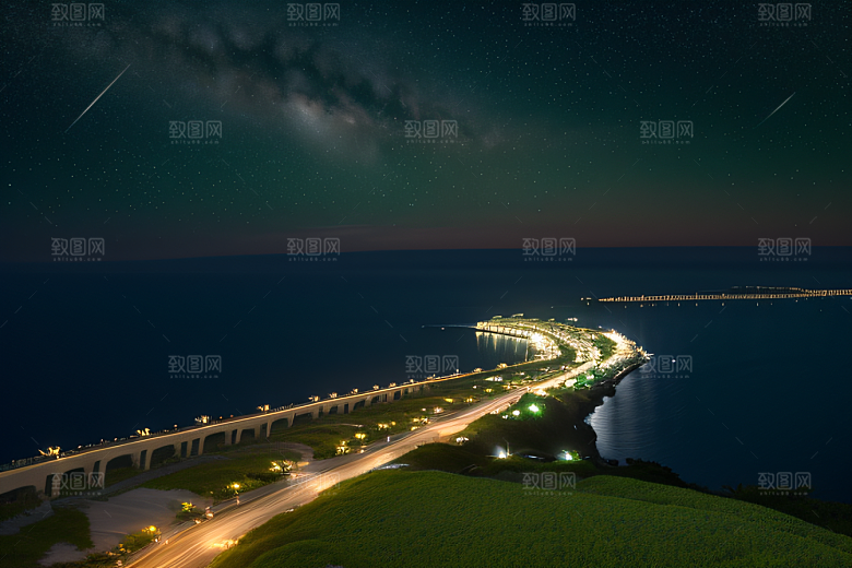 浪漫花朵8K高清海边美景
