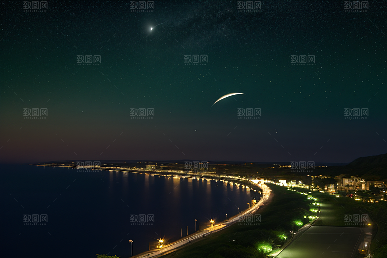 浪漫花朵8K高清海边美景