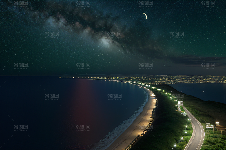 浪漫花朵8K高清海边美景