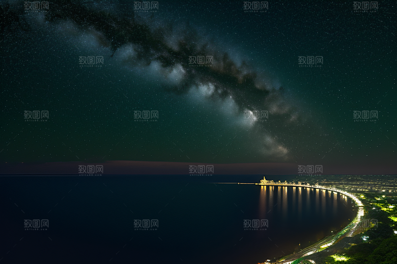 浪漫花朵8K高清海边美景