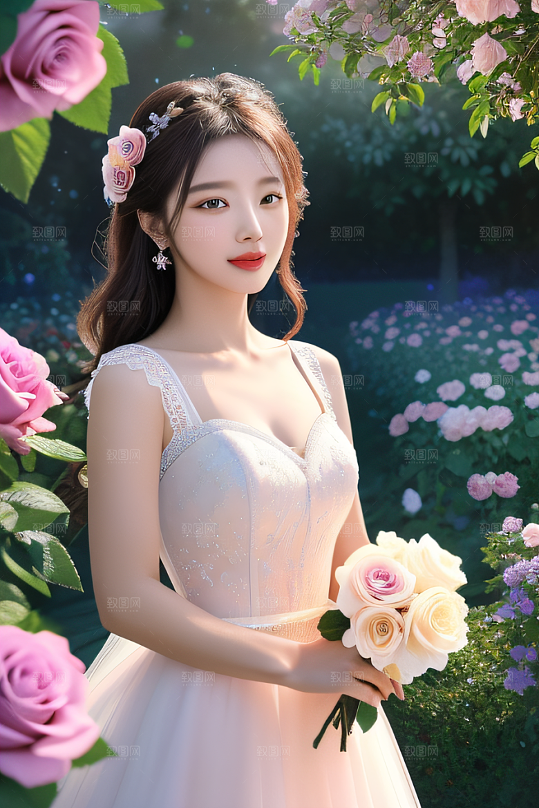 绽放的奇迹美丽花园