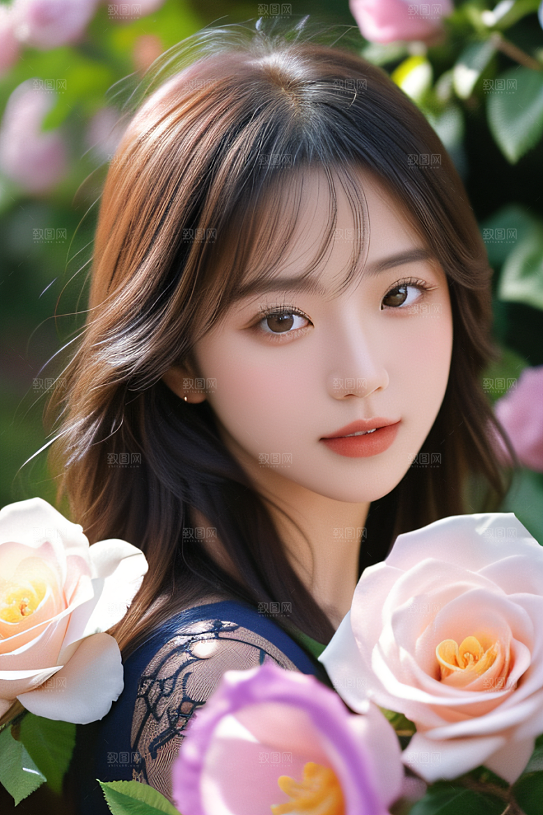浪漫花园绚丽的花海