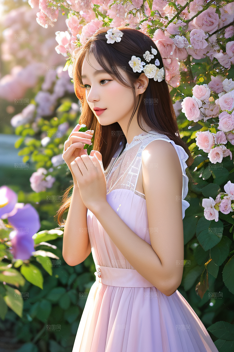 浪漫花园绚丽的花海