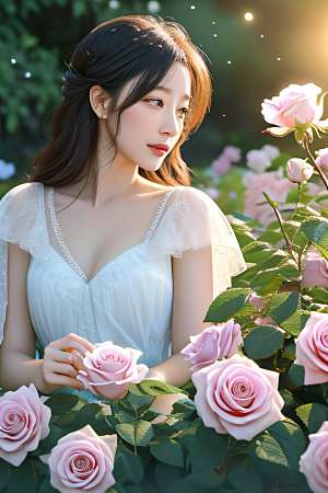绽放的花海浪漫之美