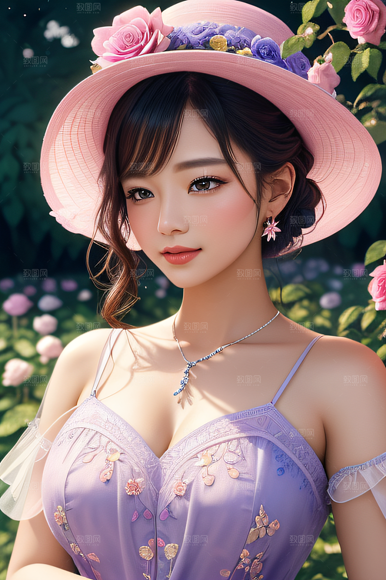 浪漫花园绚丽的花海