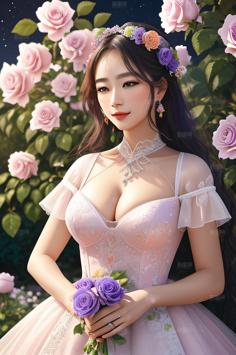 绽放的花海浪漫之美