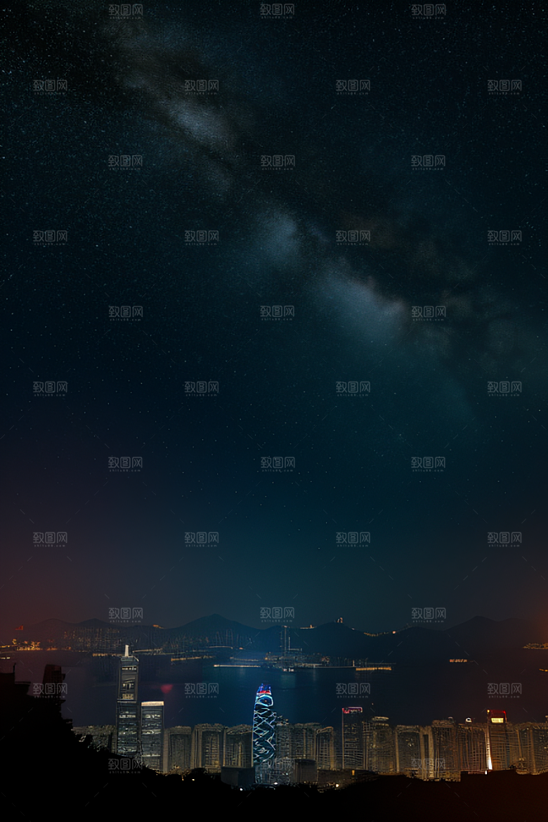 虚幻引擎呈现的香港夜景