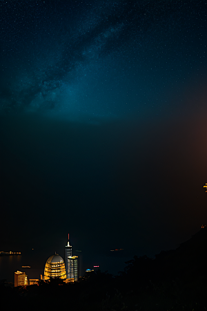 虚幻引擎呈现的香港夜景