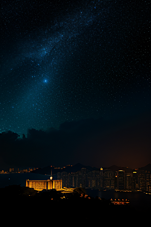 虚幻引擎呈现的香港夜景