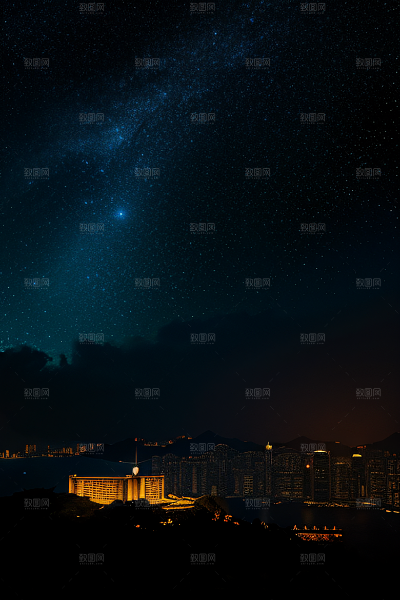 虚幻引擎呈现的香港夜景