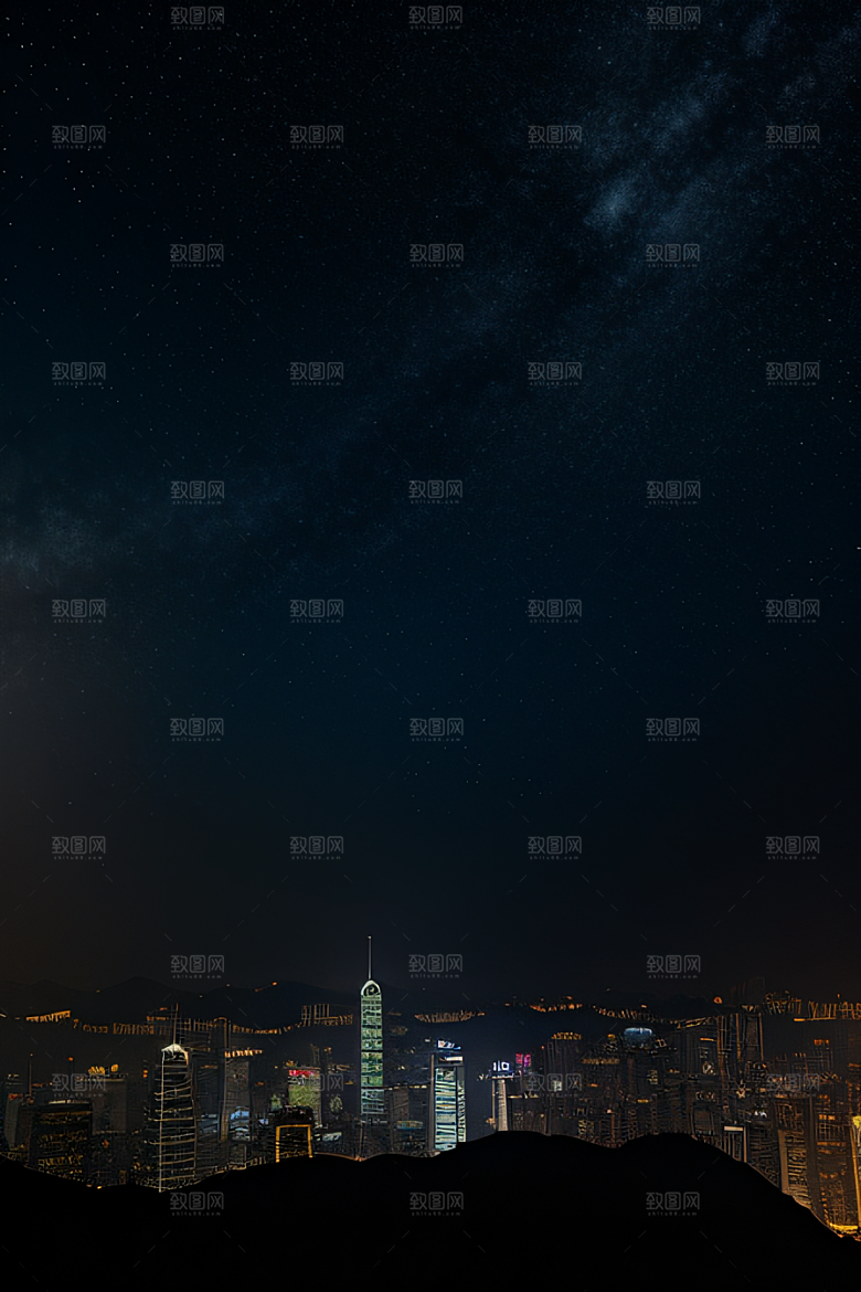 星光闪耀的废墟夜景探秘