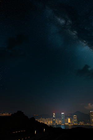 星光闪耀的废墟夜景探秘