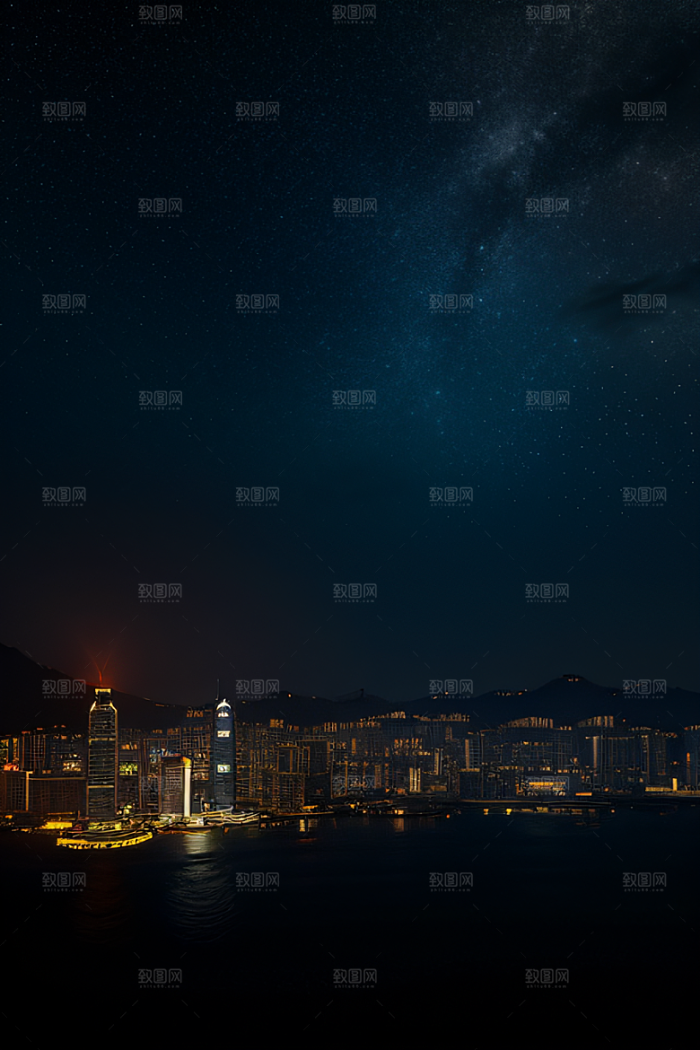 星光闪耀的废墟夜景探秘