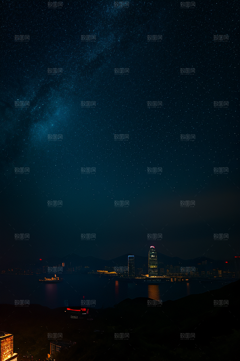 星光闪耀的废墟夜景探秘