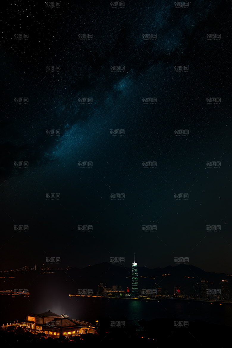 星光闪耀的废墟夜景探秘