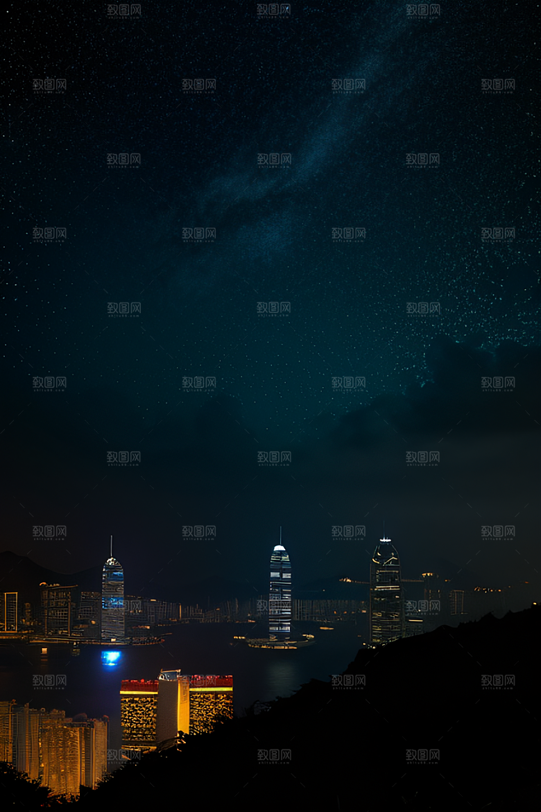 星光闪耀的废墟夜景探秘
