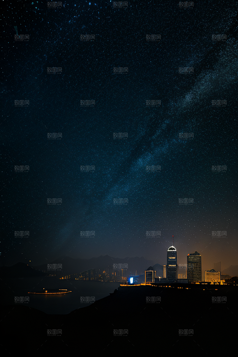 星光闪耀的废墟夜景探秘