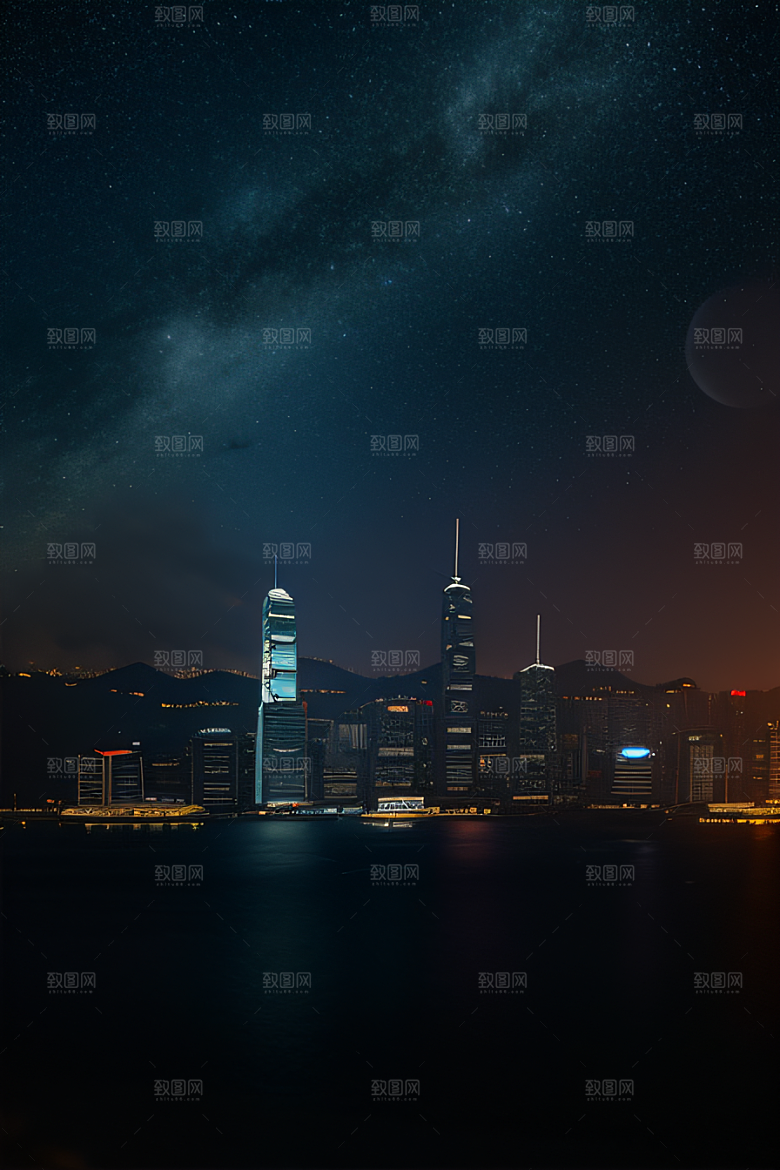 星光闪耀的废墟夜景探秘