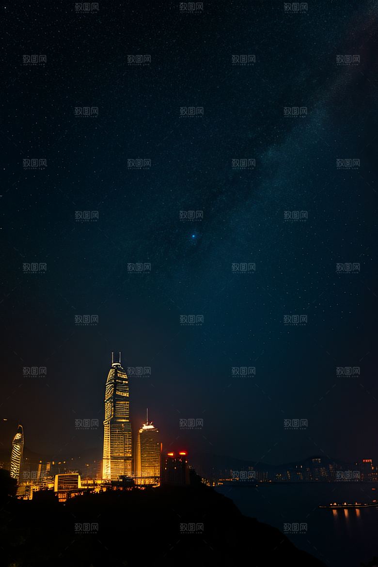 星光闪耀的废墟夜景探秘