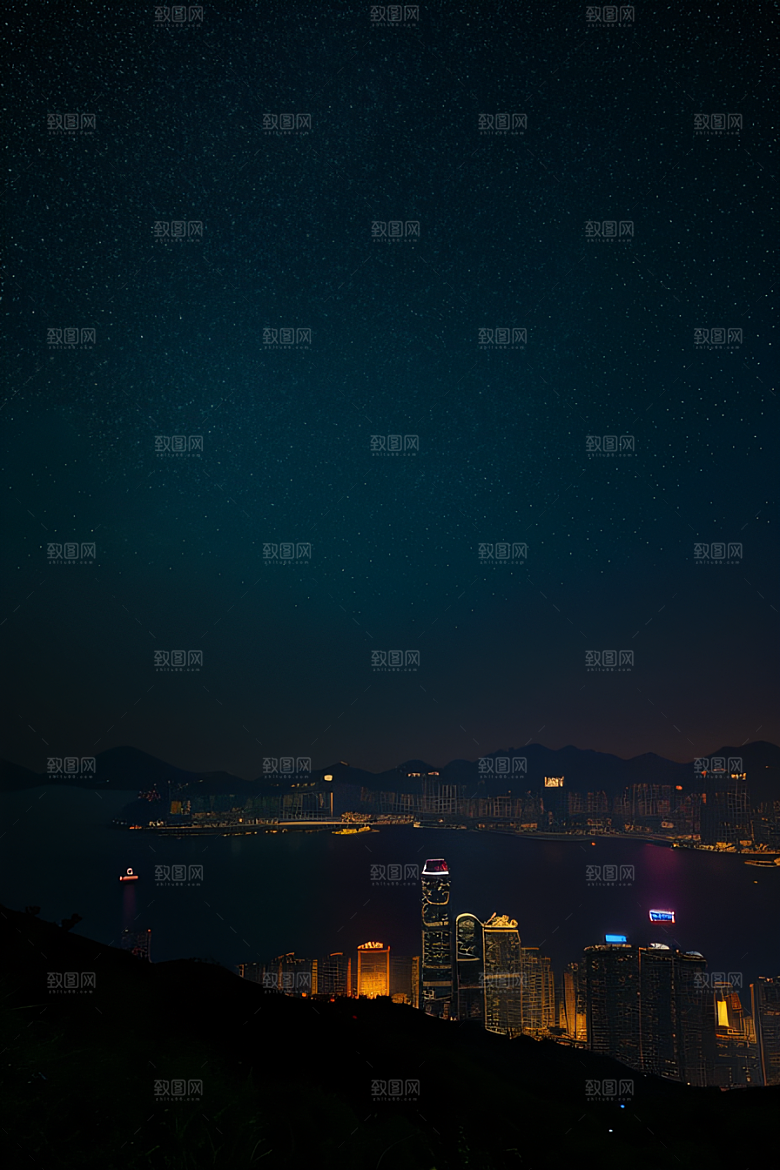 星光闪耀的废墟夜景探秘
