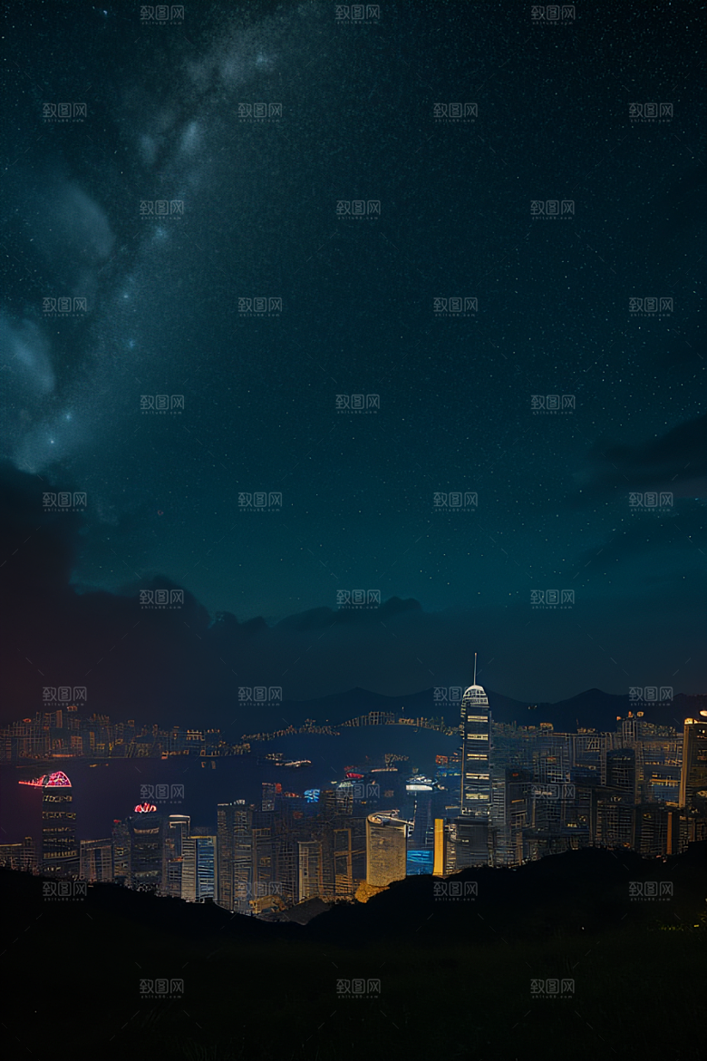 星光闪耀的废墟夜景探秘