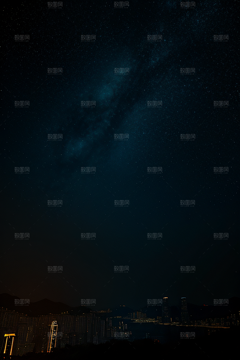 星光闪耀的废墟夜景探秘