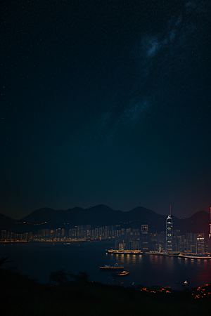 夜幕中的香港废墟探索