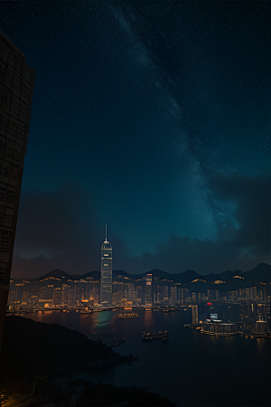 夜幕中的香港废墟探索