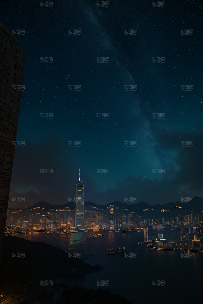 夜幕中的香港废墟探索