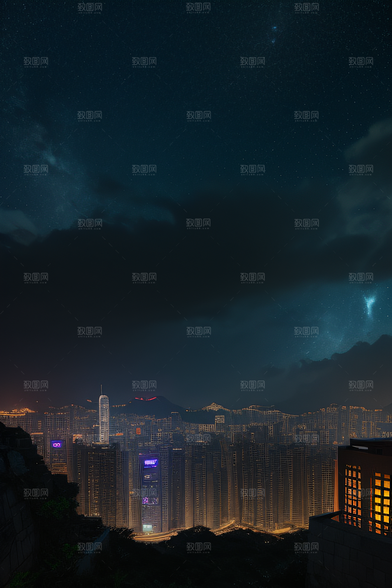 夜幕中的香港废墟探索