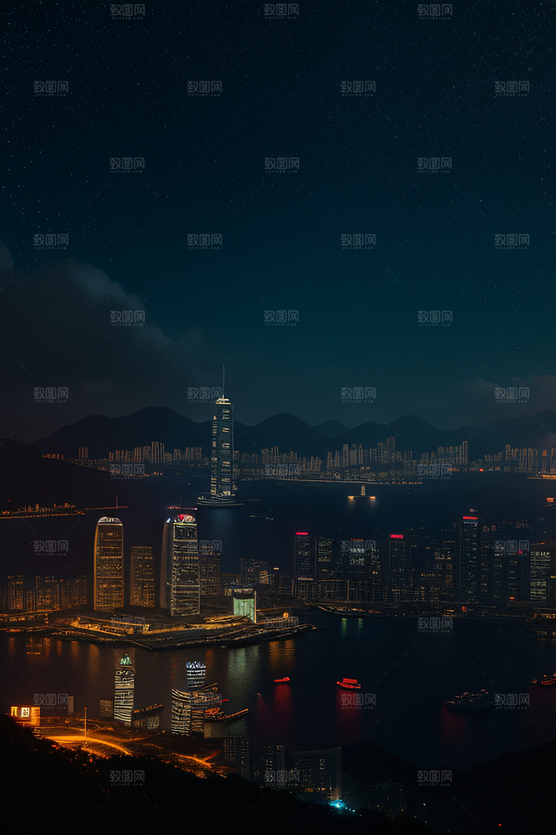 星空下的废墟遗迹探秘