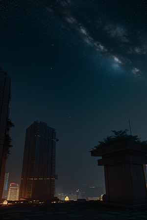 虚幻引擎呈现的香港夜景
