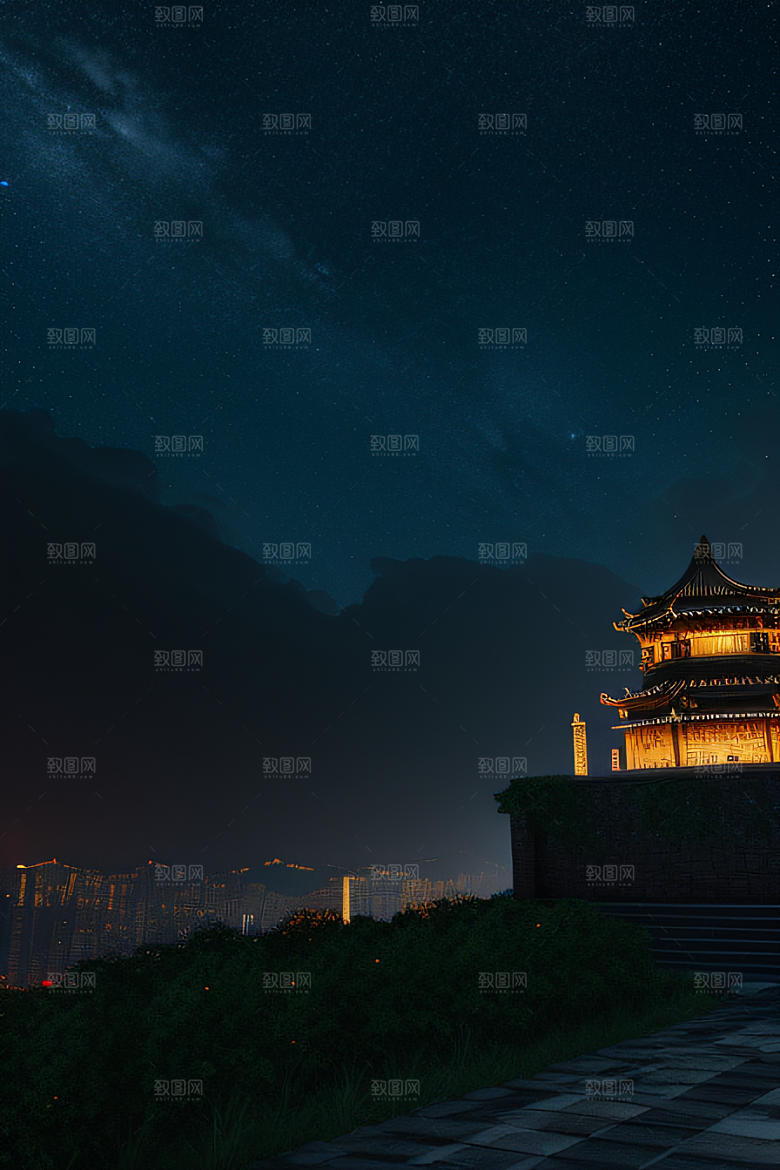 虚幻引擎呈现的香港夜景