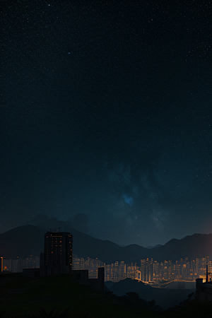 虚幻引擎呈现的香港夜景