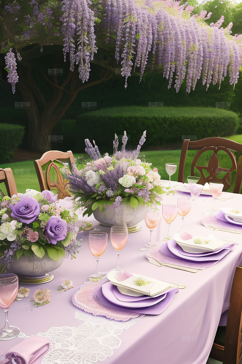 优雅花园浪漫艺术家作品