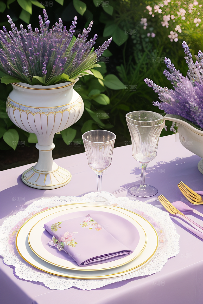 优雅花园浪漫艺术家作品