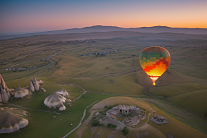 土耳其热气球一场惊艳的空中表演