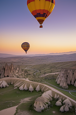 土耳其热气球一场惊艳的空中表演