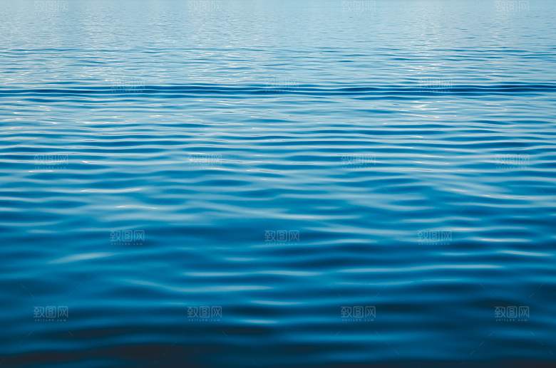 蓝色水天空海洋摄影