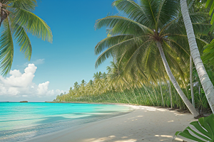 椰子树的水分丰富滋润身体的健康之选