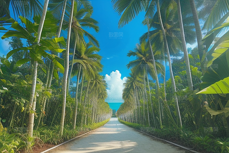 椰子树的果香四溢芳香扑鼻的天然享受