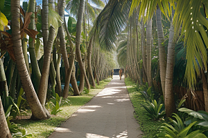 椰子树的香甜诱惑享受健康生活的纯天然选择